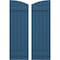 Ekena Millwork Americraft 5-Board (2 Batten) Wood Joined Board-n-Batten Shutters w/Ellipt Top, ARW101BE518X79HBH, PR ARW101BE518X79HBH - alternate 1